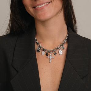 LA CHAINE DÉGAINE ARGENTÉ