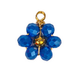 LA PAMPILLE FLEUR PERLES BLEUES