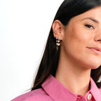 PAIRE TRIPLE CŒUR STRASS