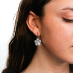 PAIRE FLOWER ARGENTÉE