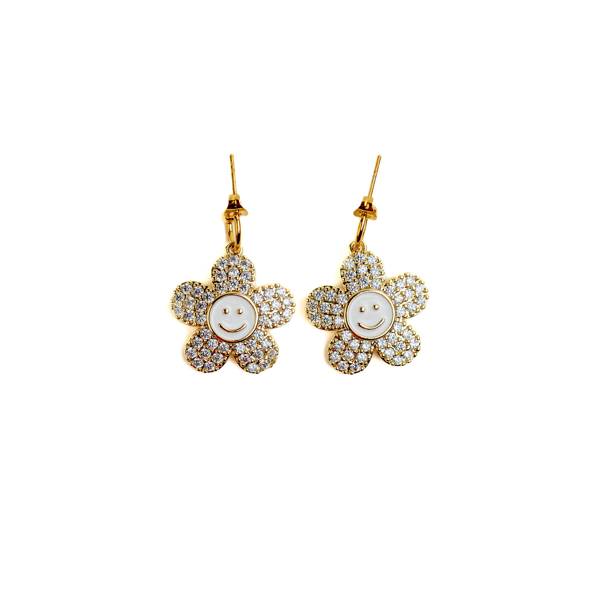 LES BOUCLES SMILEY BLANC