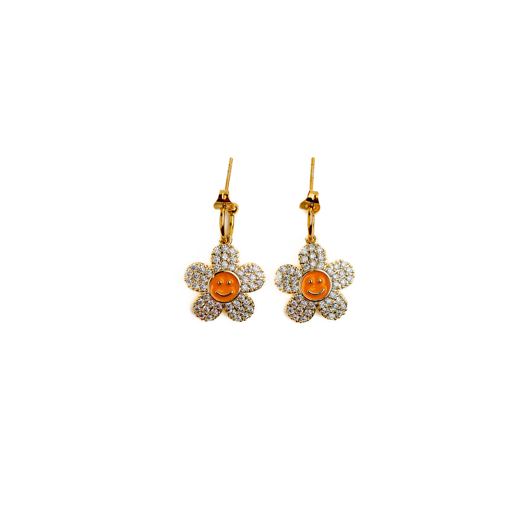 LES BOUCLES SMILEY ORANGE