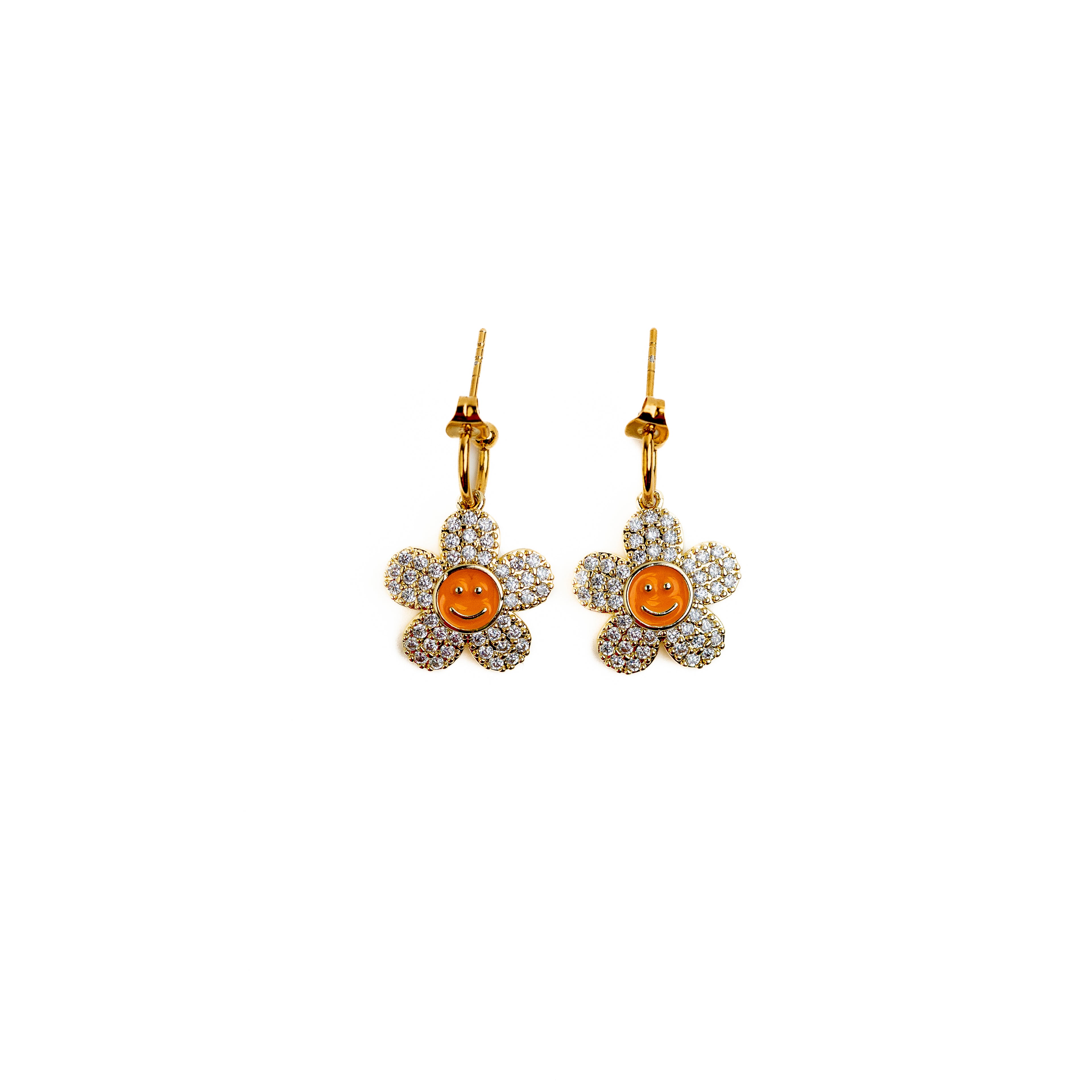 LES BOUCLES SMILEY ORANGE