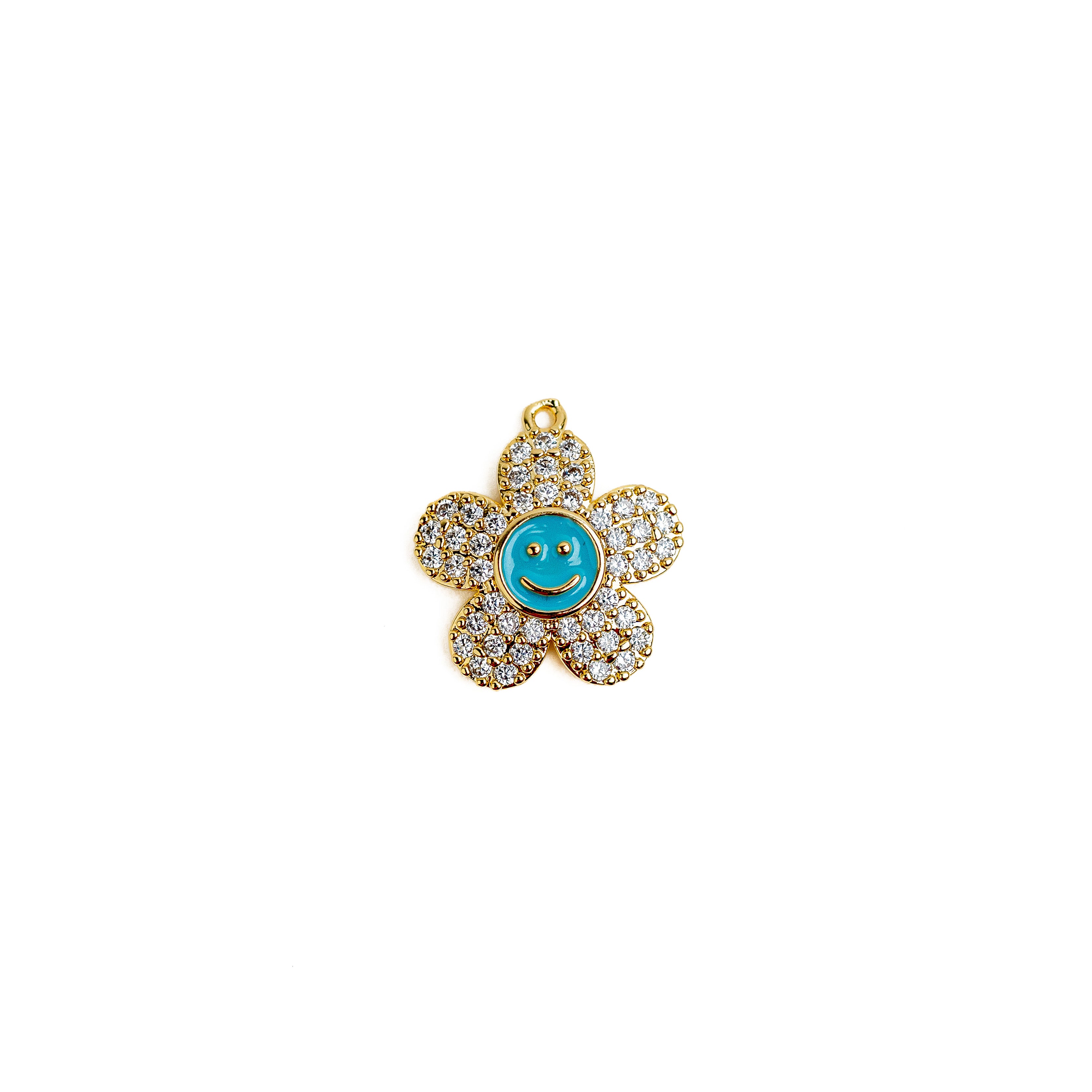 LA PETITE FLEUR SMILEY BLEUE