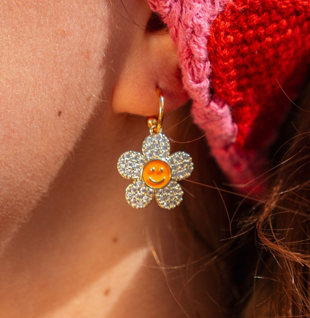 LES BOUCLES SMILEY ORANGE