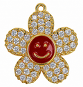 LA BIG PAMPILLE FLEUR SMILEY ROUGE
