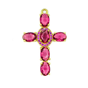 Pampille croix rouge