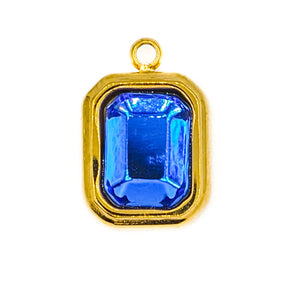 Pampille strass bleu