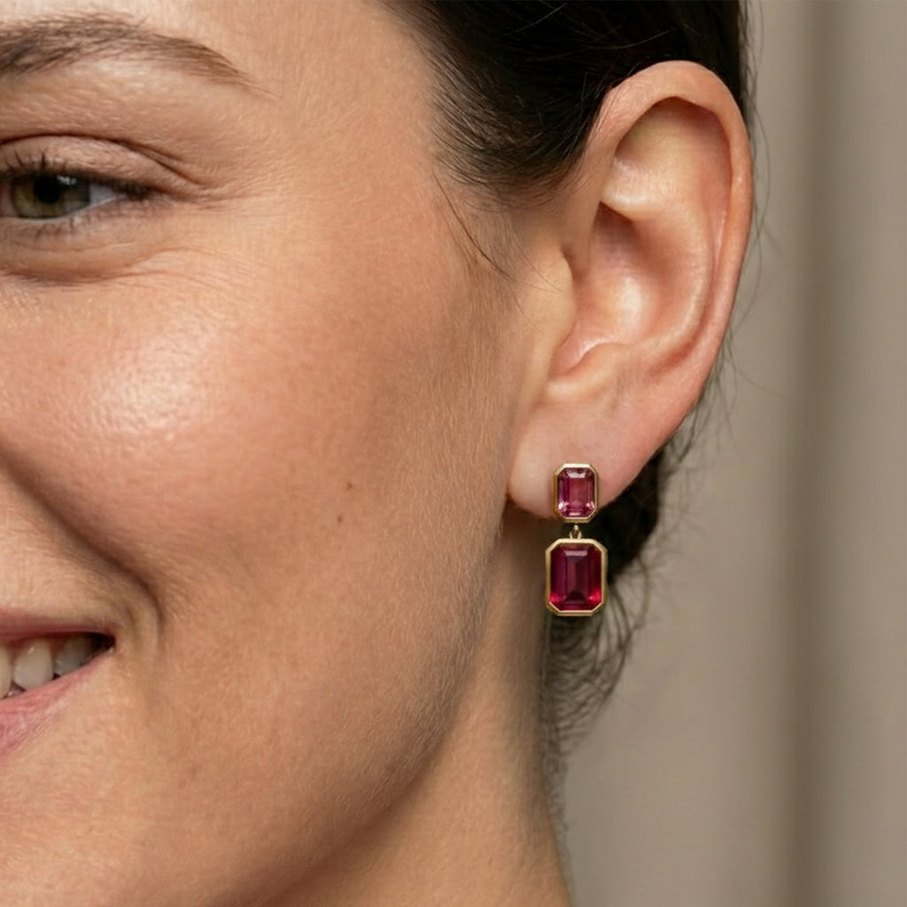 La Paire Strass Rose