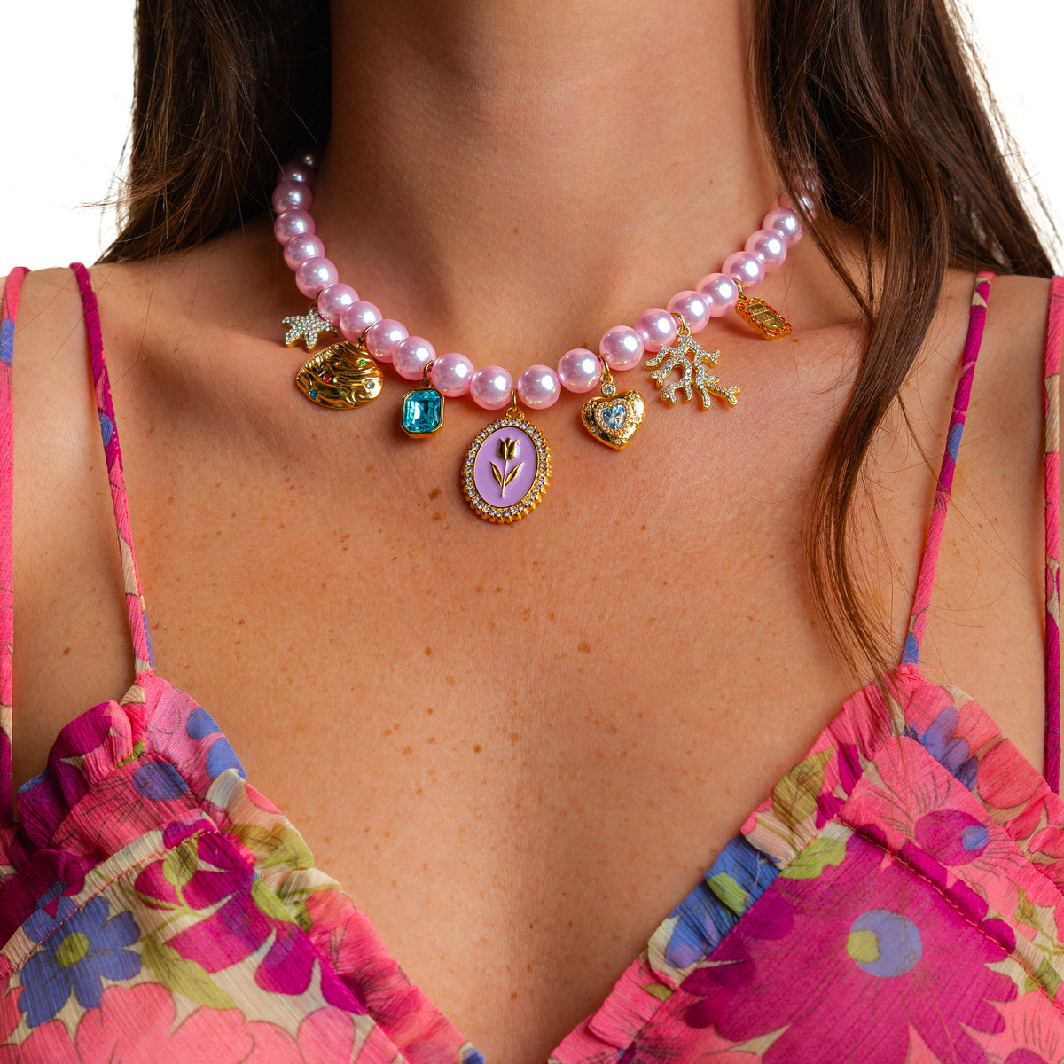 Le collier PERLES ROSY