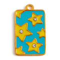 LA PAMPILLE ETOILE BLEUE JAUNE