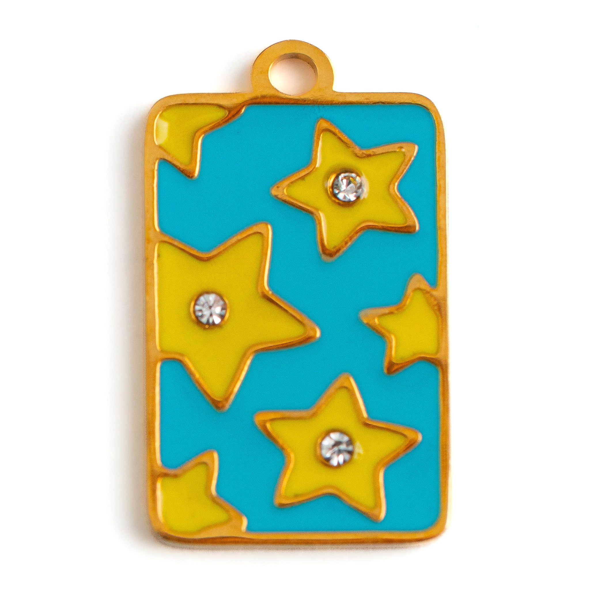LA PAMPILLE ETOILE BLEUE JAUNE